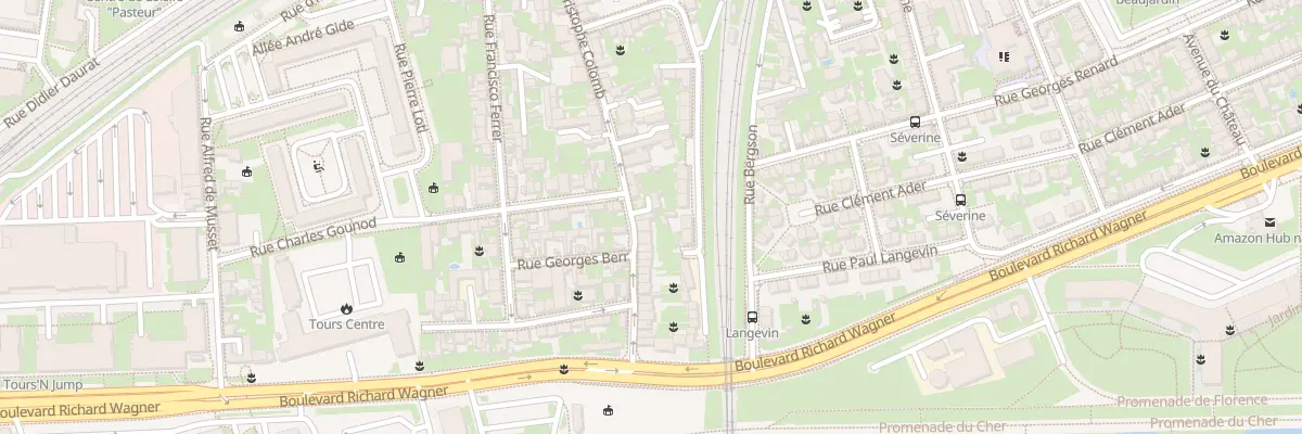 Plan du 92 Rue Christophe Colomb à Tours