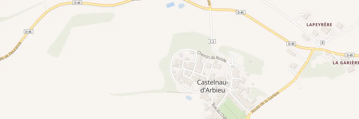 Plan du 1 Rue de la Tour à Castelnau-d’Arbieu