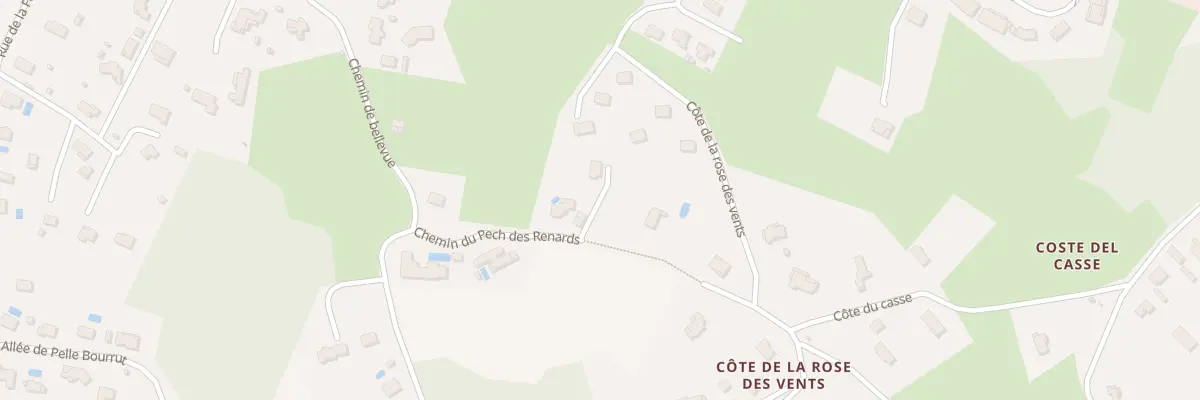 Plan du 165 Che du Pech des Renards à Pujols