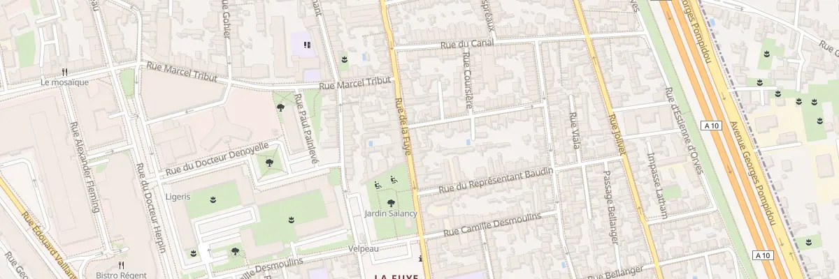 Plan du 96 Rue de la Fuye à Tours