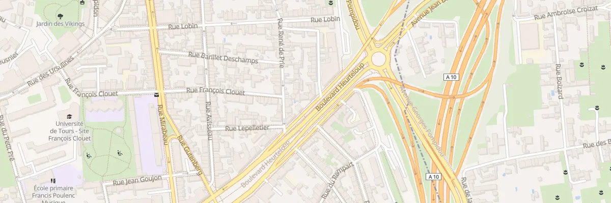 Plan du 138 Bd Heurteloup à Tours