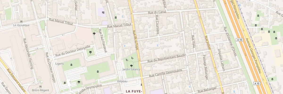 Plan du 98 Rue de la Fuye à Tours
