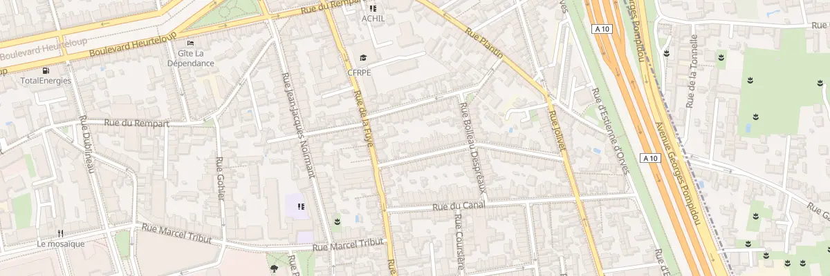 Plan du 12 Rue Jules Grévy à Tours
