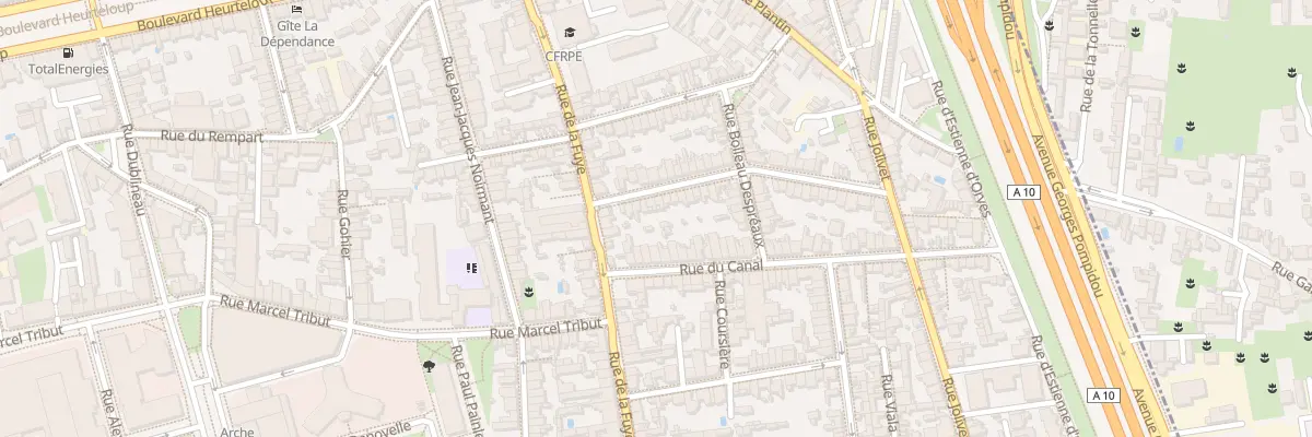 Plan du 13 Rue Jules Grévy à Tours