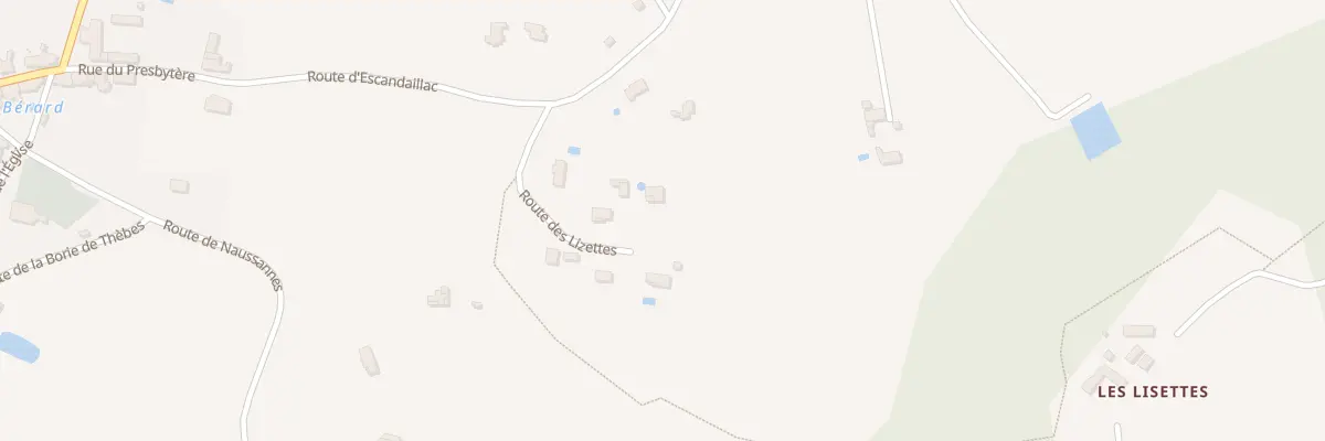 Plan du 80 Les Lizettes à Monsac