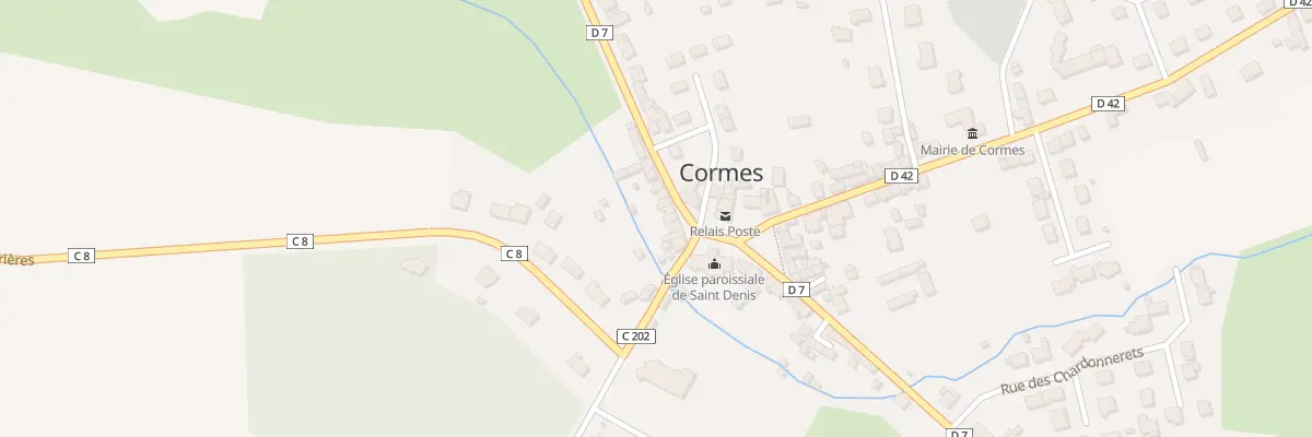 Plan du 17 Pl Saint Denis à Cormes