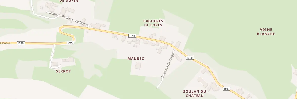 Plan du 1A Maubec à Péguilhan