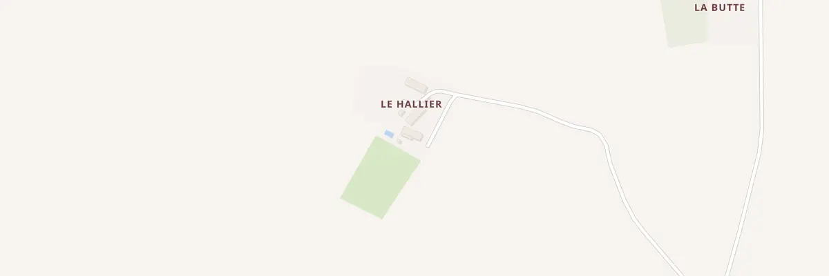 Plan du 2 Le Hallier à Marray