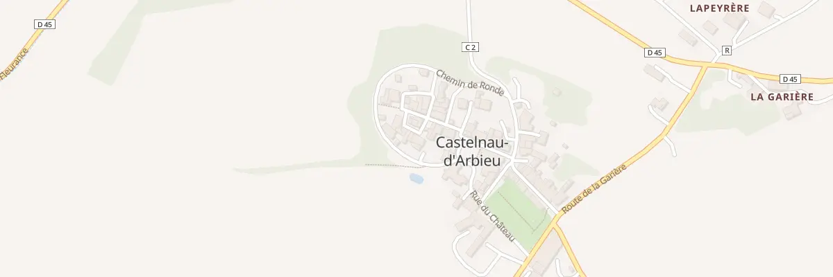 Plan du 5086 Au Village à Castelnau-d’Arbieu