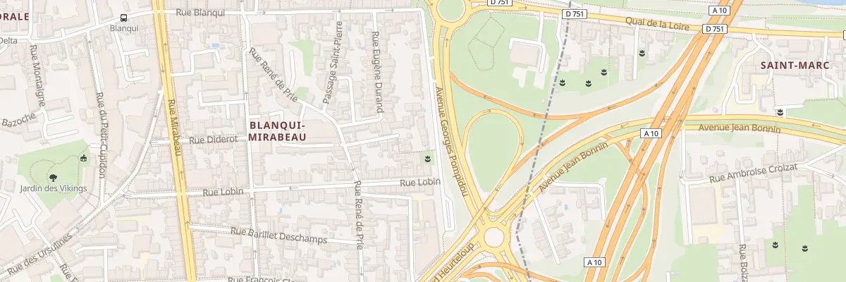 Plan du 18 Quai Gare du Canal à Tours