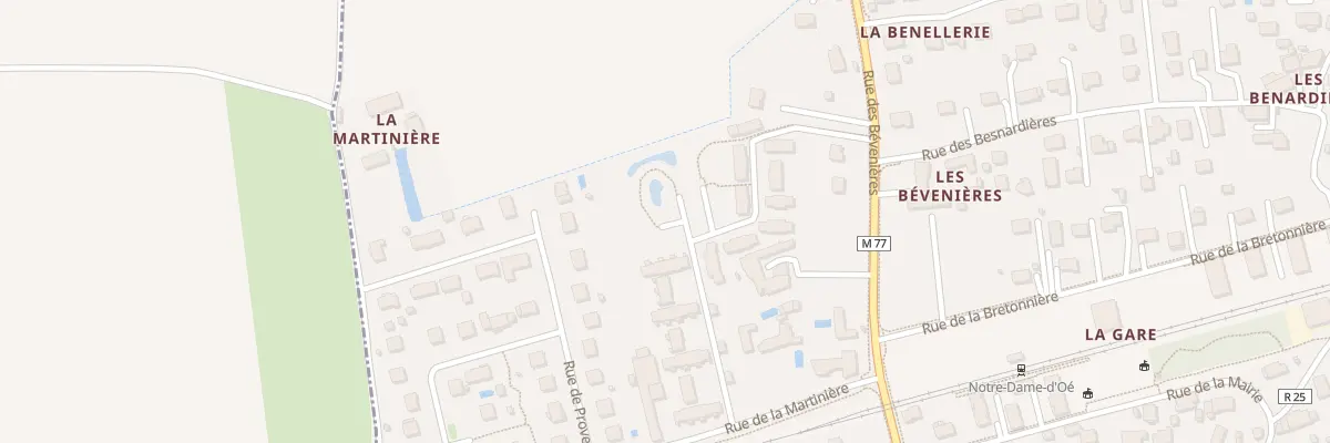 Plan du 2 Rue de la Martinière à Notre-Dame-d’Oé