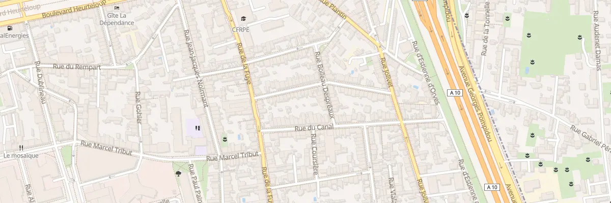 Plan du 25 Rue Jules Grévy à Tours