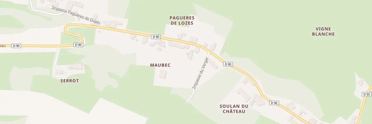 Plan de Maubec à Péguilhan