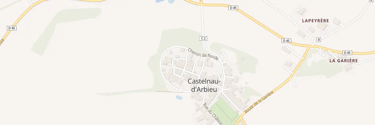 Plan du 4 Rue Arbieu de Labatut à Castelnau-d’Arbieu