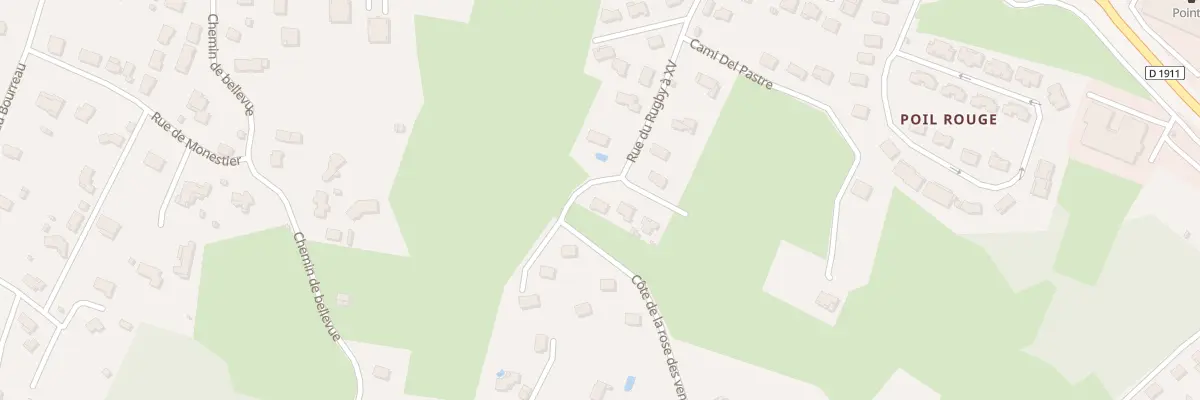 Plan du 2 All de Poil Rouge à Pujols