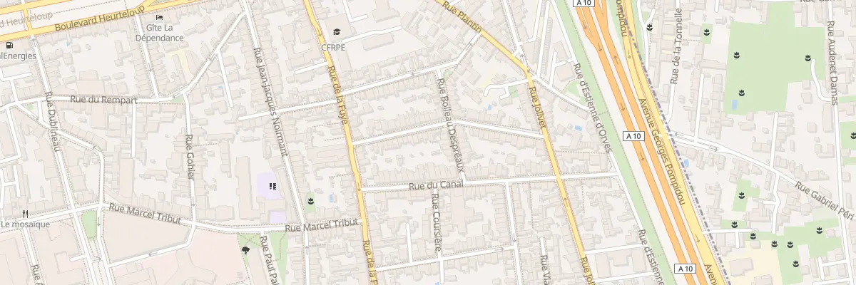 Plan du 27 Rue Jules Grévy à Tours