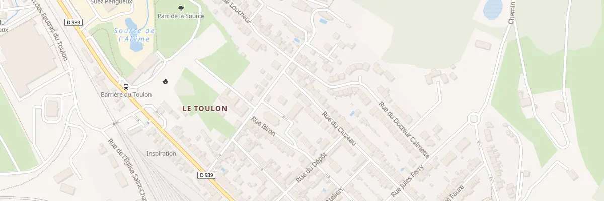 Plan du 85 Rue du Cluzeau à Périgueux