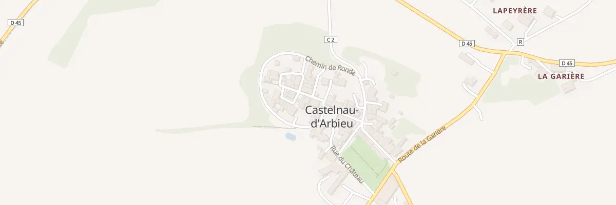 Plan du 1 Rue de la Brèche à Castelnau-d’Arbieu