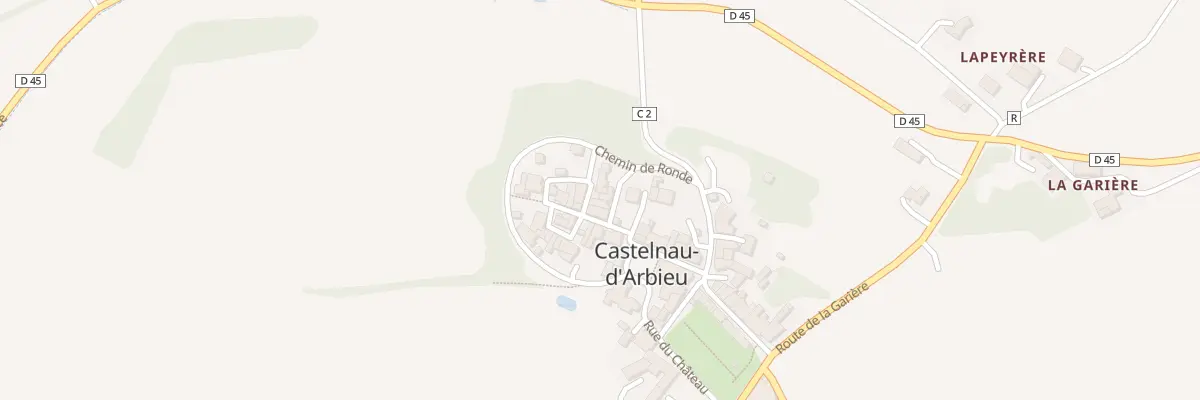 Plan du 5075 Au Village à Castelnau-d’Arbieu
