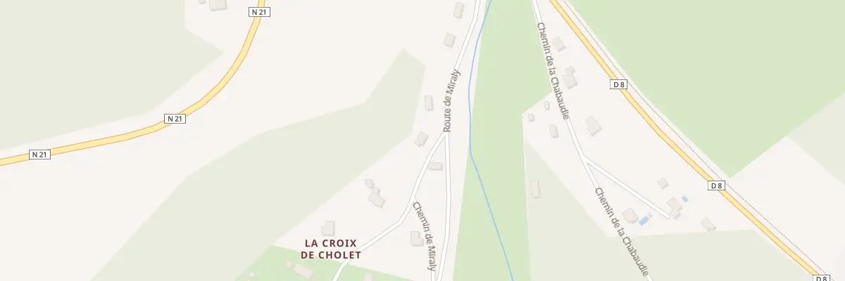 Plan du 256 Rte de Miraly à Sanilhac