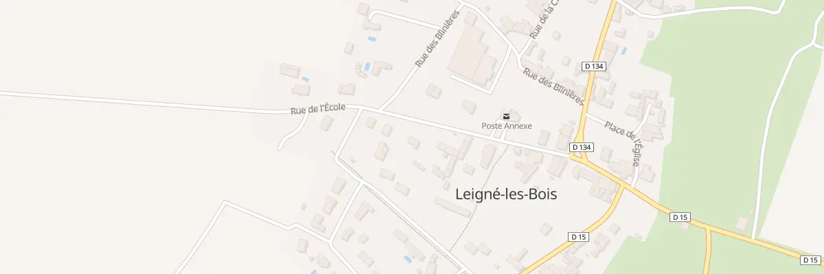 Plan du 21 Rue des Ecoles à Leigné-les-Bois