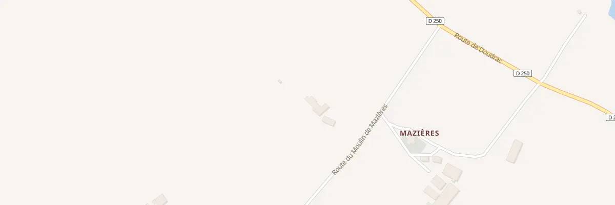 Plan du 186 Rte du Moulin de Mazières à Mazières-Naresse