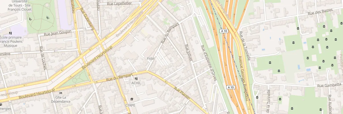 Plan du 139 Rue du Rempart à Tours