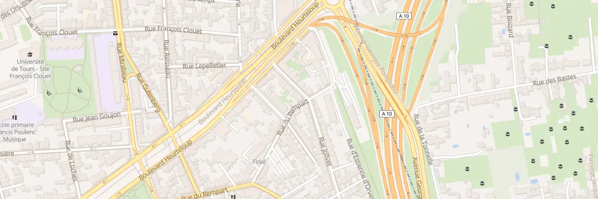 Plan du 17 Rue Jolivet à Tours