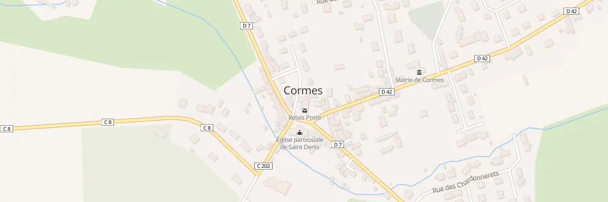Plan du 2 Pl Saint Denis à Cormes