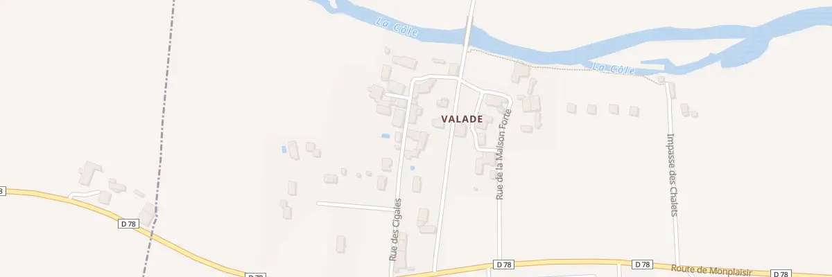 Plan du 56 Valade à Condat-sur-Trincou