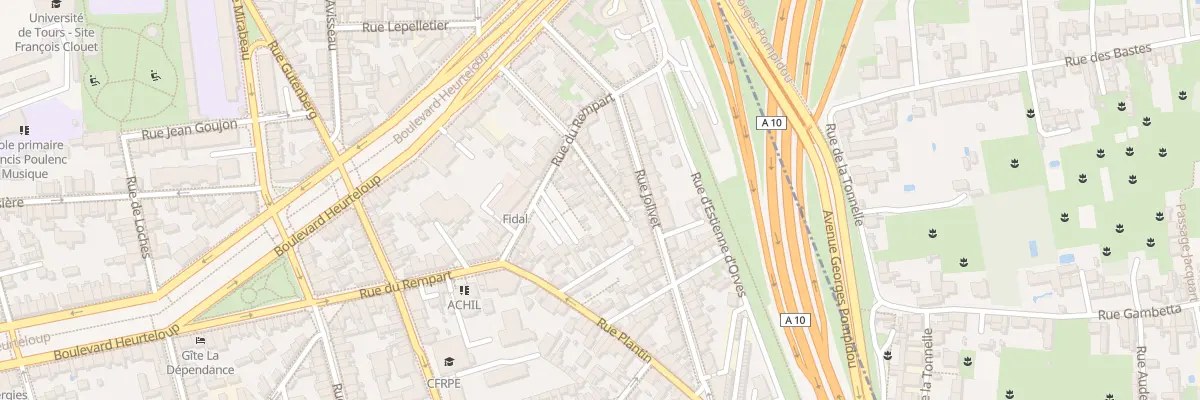 Plan du 9 Imp Renan à Tours