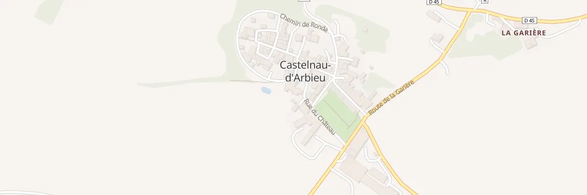 Plan du 2 Rue du Chateau à Castelnau-d’Arbieu