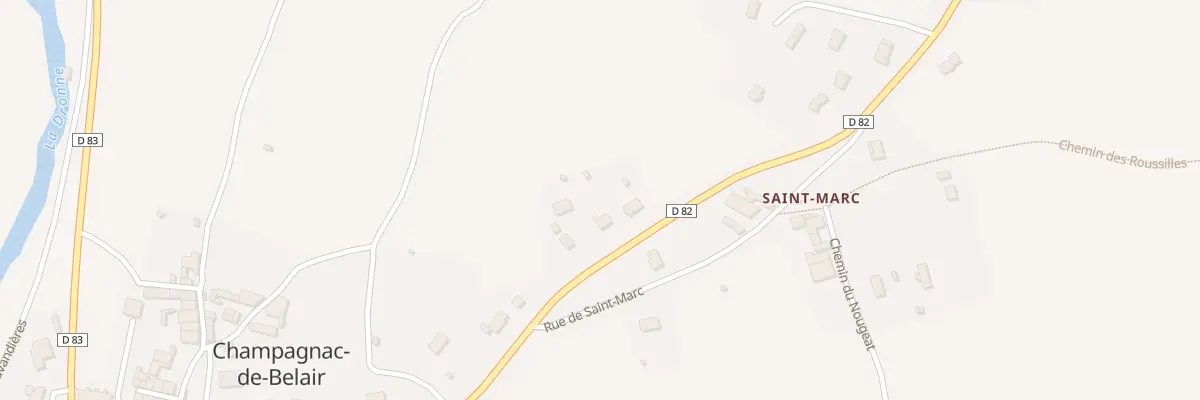 Plan du 207 Av Simone de Beauvoir à Champagnac-de-Belair
