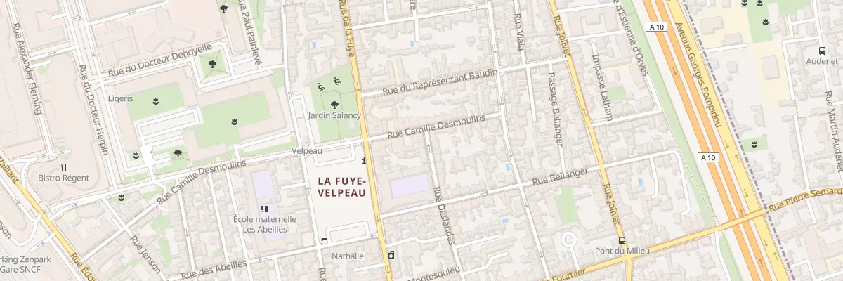 Plan du 1 Rue Deslandes à Tours