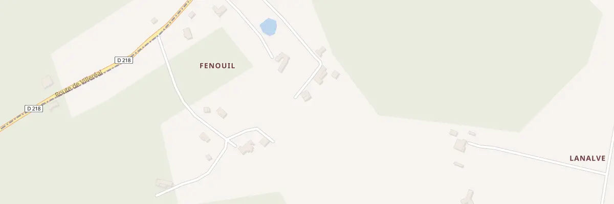 Plan du 3642 Rte de Villereal à Montaut