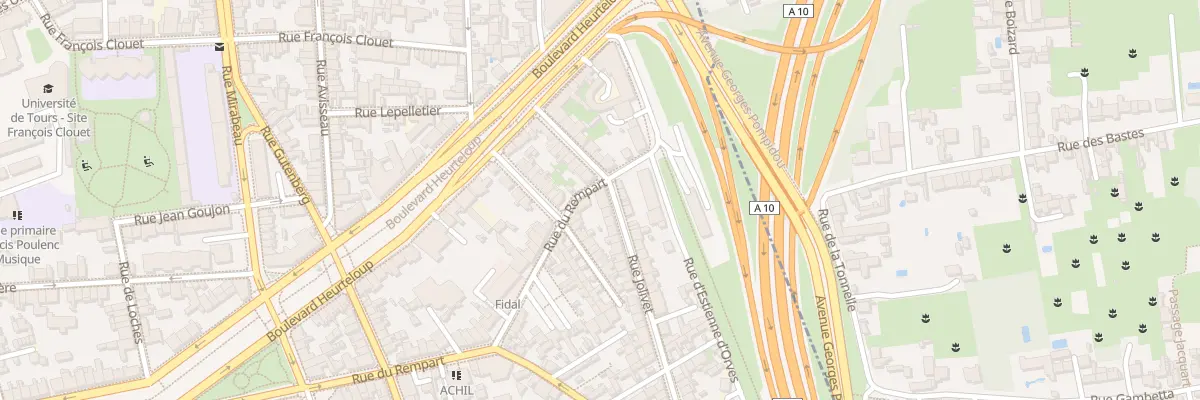 Plan du 19 Rue Jolivet à Tours