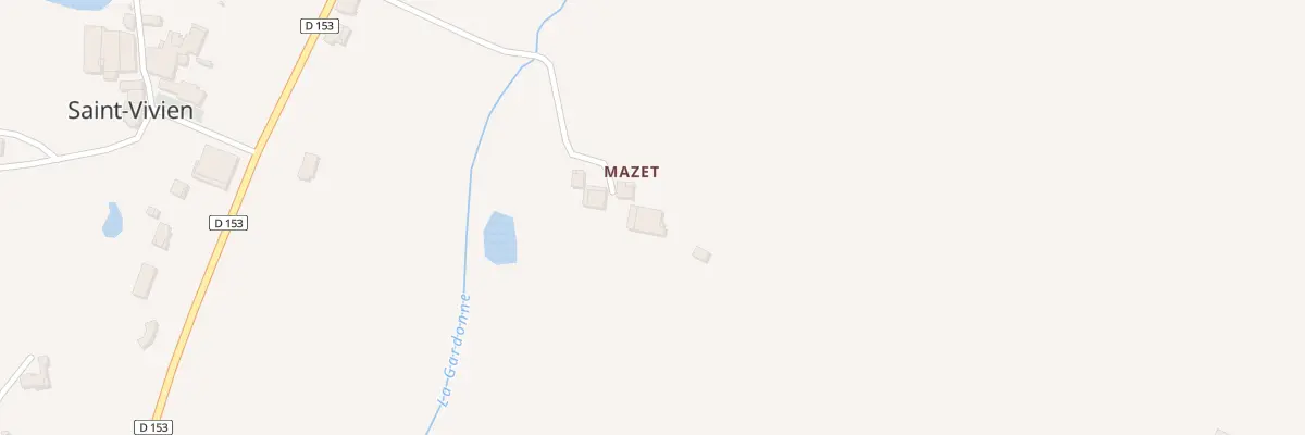 Plan du 281 Che du Mazet à Saint-Eutrope-de-Born