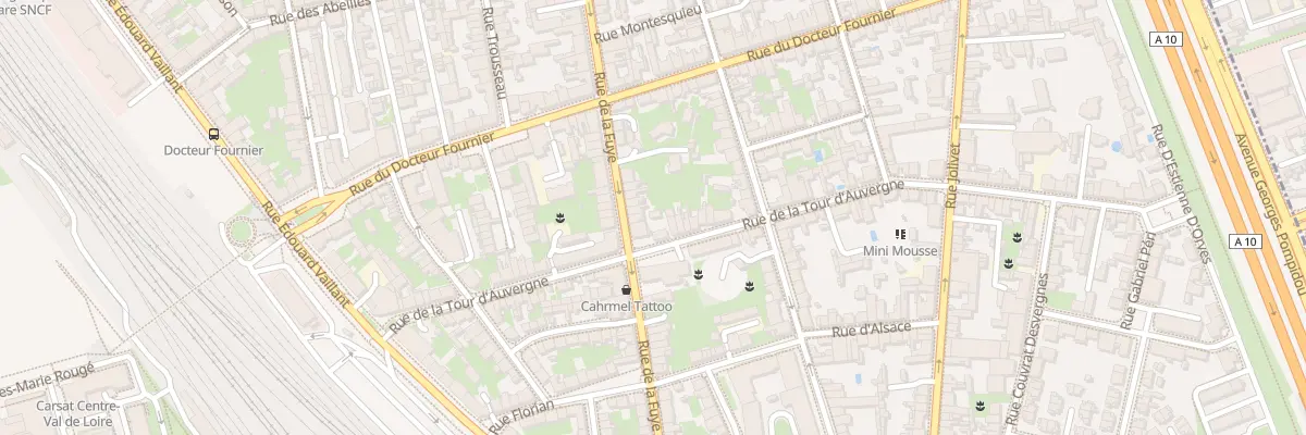Plan du 172 Rue de la Fuye à Tours