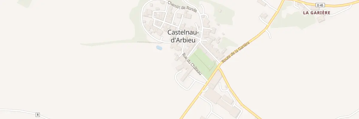 Plan du 5093A Au Village à Castelnau-d’Arbieu
