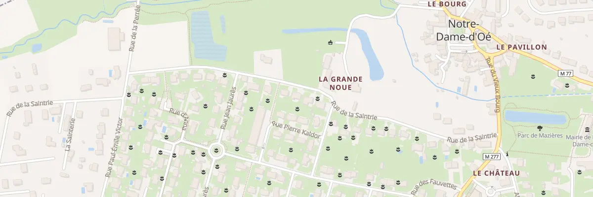 Plan du 28 Rue de la Saintrie à Notre-Dame-d’Oé