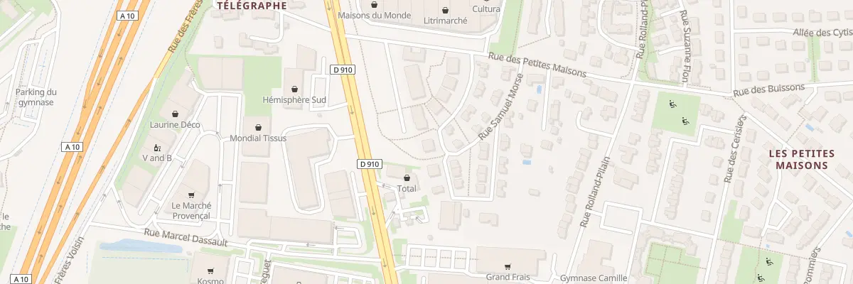 Plan du 8 Rue Charles Bourseul à Chambray-lès-Tours