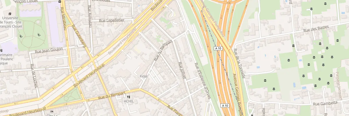 Plan du 27 Rue Jolivet à Tours