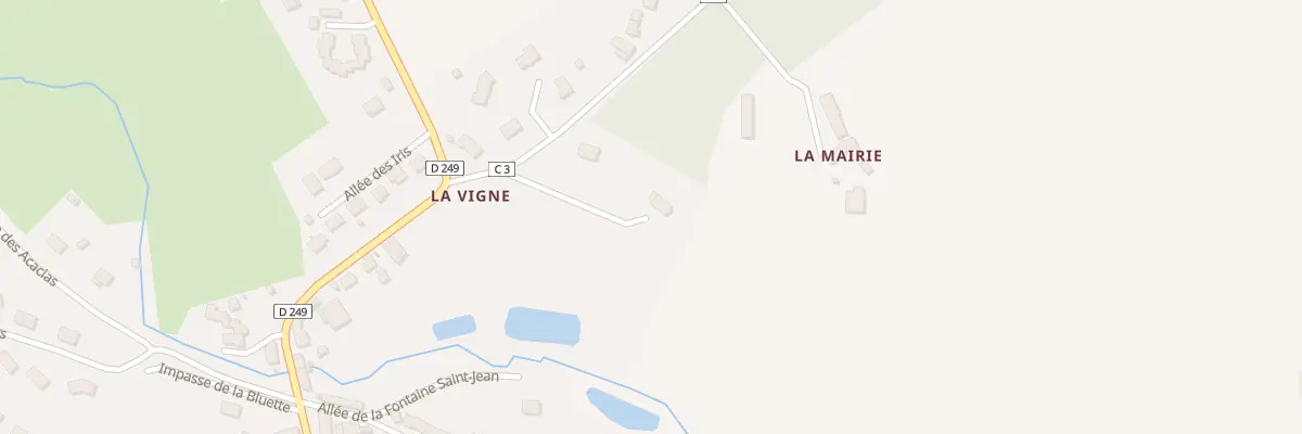 Plan de La Vigne à Montaillé