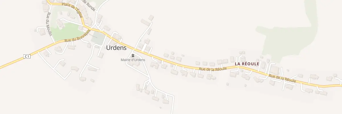 Plan du 5053 Rue de la Réoule à Urdens