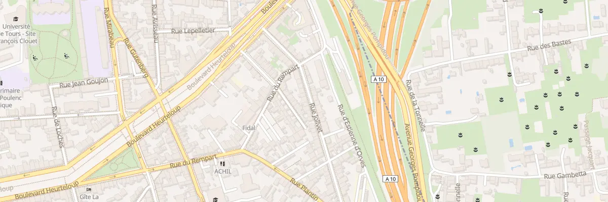Plan du 29 Rue Jolivet à Tours