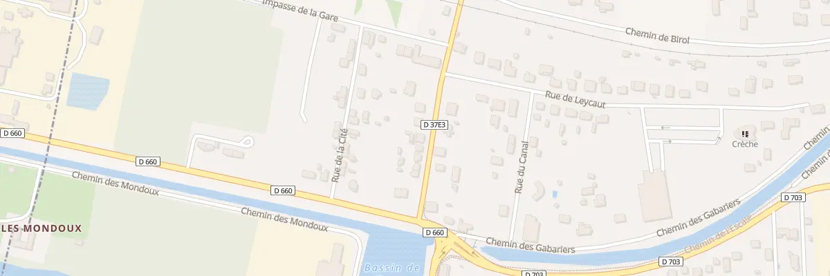 Plan du 13 Av de la Gare à Lalinde