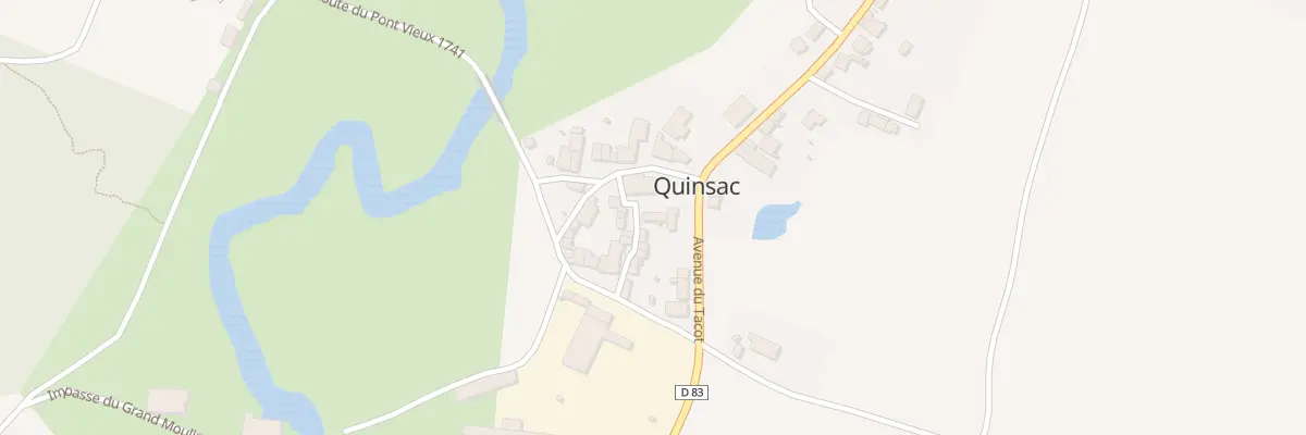 Plan du 74 Pas de l’Église à Quinsac