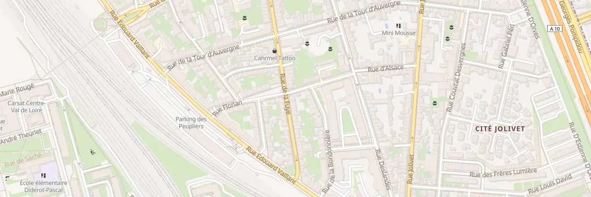 Plan du 198 Rue de la Fuye à Tours