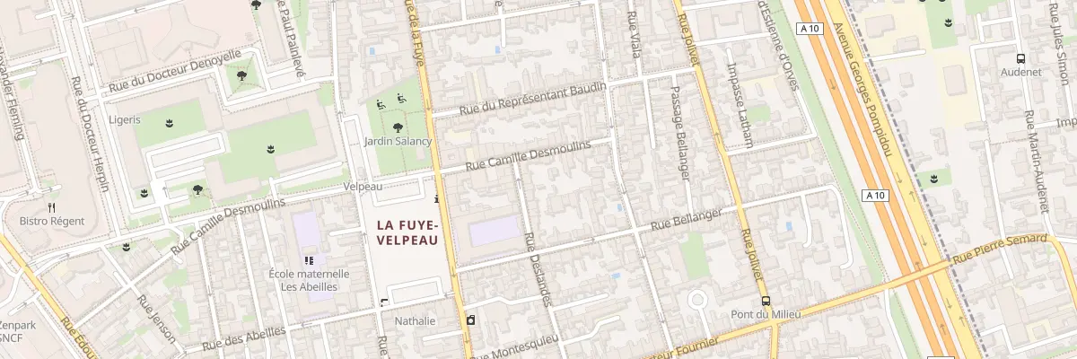 Plan du 6 Rue Deslandes à Tours