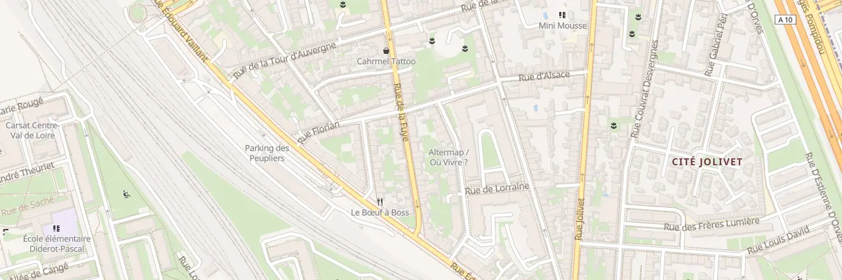 Plan du 204 Rue de la Fuye à Tours